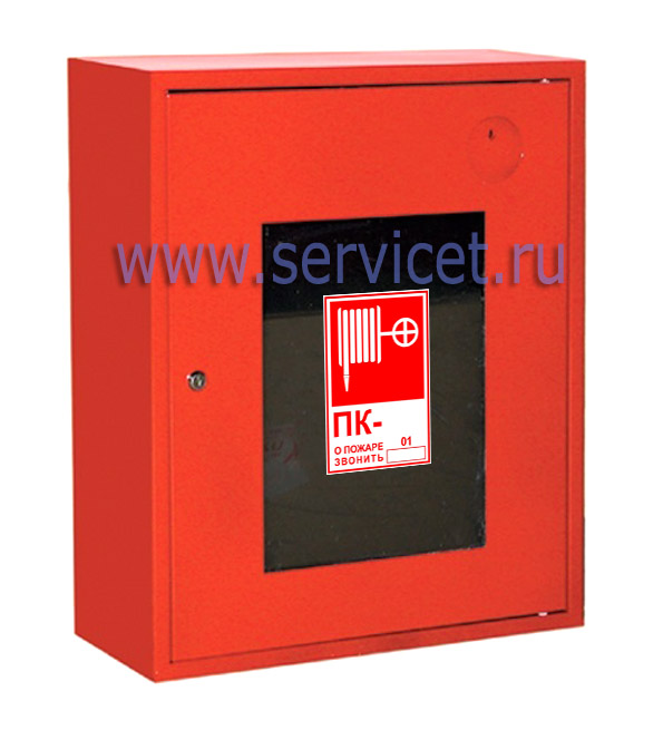 ШПК-310 НОК Шкаф пожарный - навесной, открытый, красный